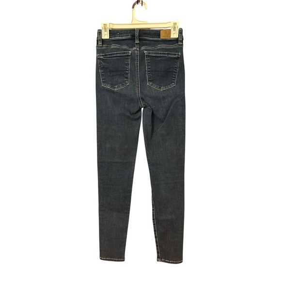 American Eagle Super High Rise Jegging Next Level Stretch Women's Jeans Size 0S - Picture 2 of 5
